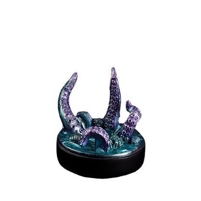 Lava Dragon Transparent Resin Octopus Ornament