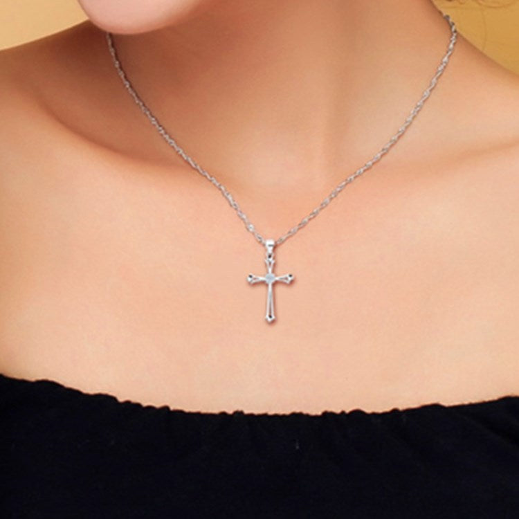 Silver Serenity Crucifix