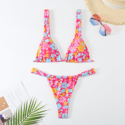Women's Printed Multi-color Bikini Swimsuit