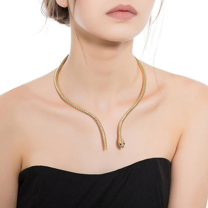 Alloy collar necklace personalized exaggerated snake necklace