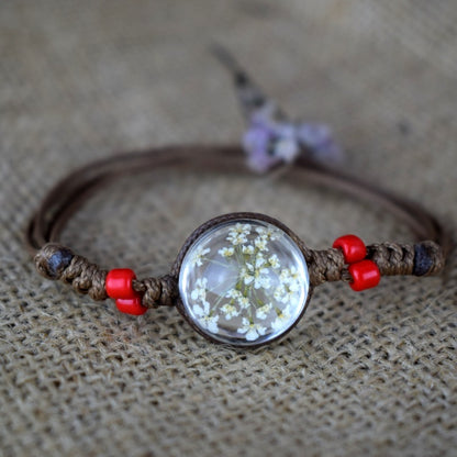 Dried Flower Starry Necklace Time Gemstone Necklace