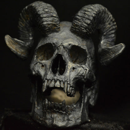 Yggdrasil Horned Skull Ring