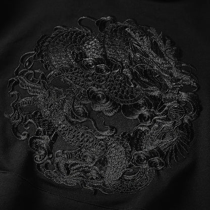 Dragon embroidered hip-hop loose sweater