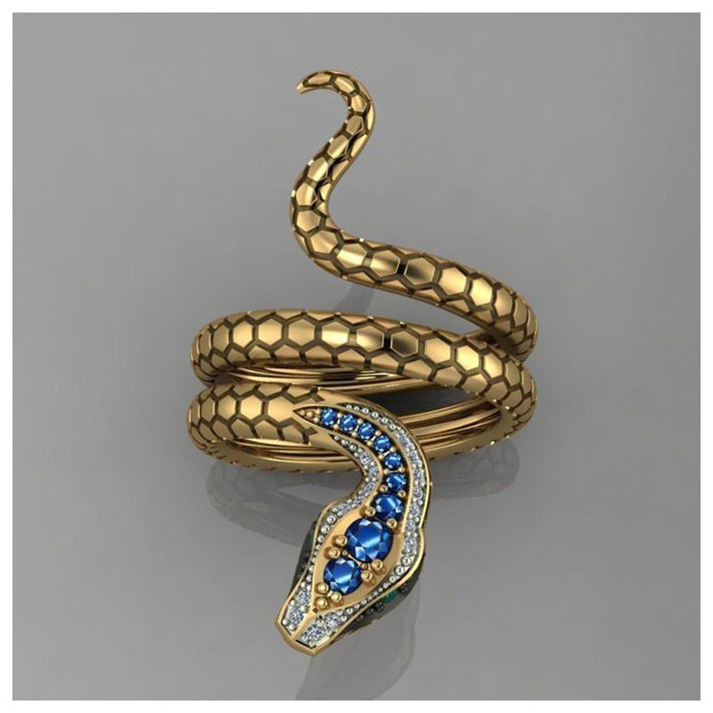 Gold-veined Azure Viper