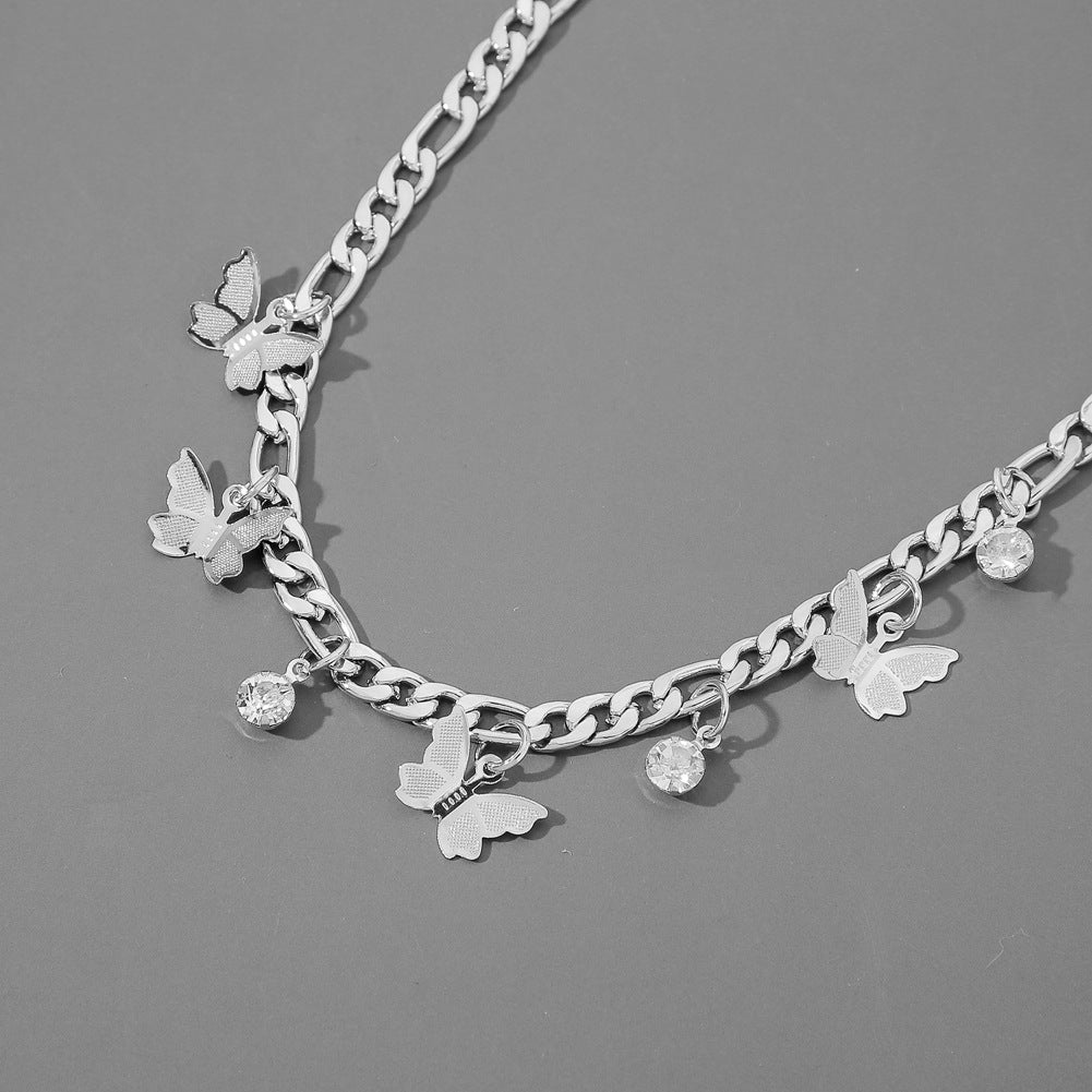 Butterfly Necklace Metal Clavicle Necklace