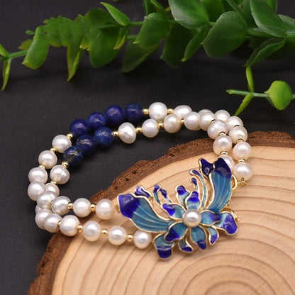 Natural Freshwater Pearl Multi-Layer Set Bracelet