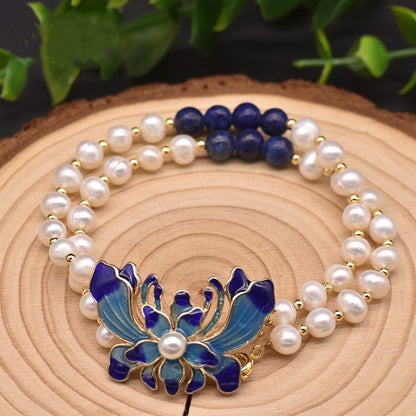 Natural Freshwater Pearl Multi-Layer Set Bracelet