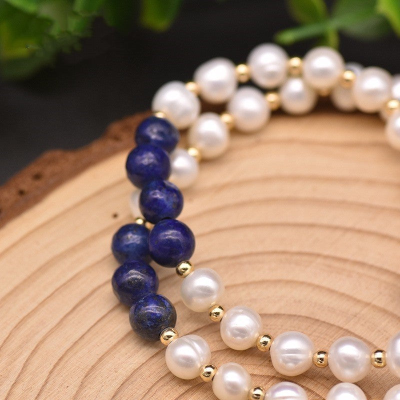 Natural Freshwater Pearl Multi-Layer Set Bracelet