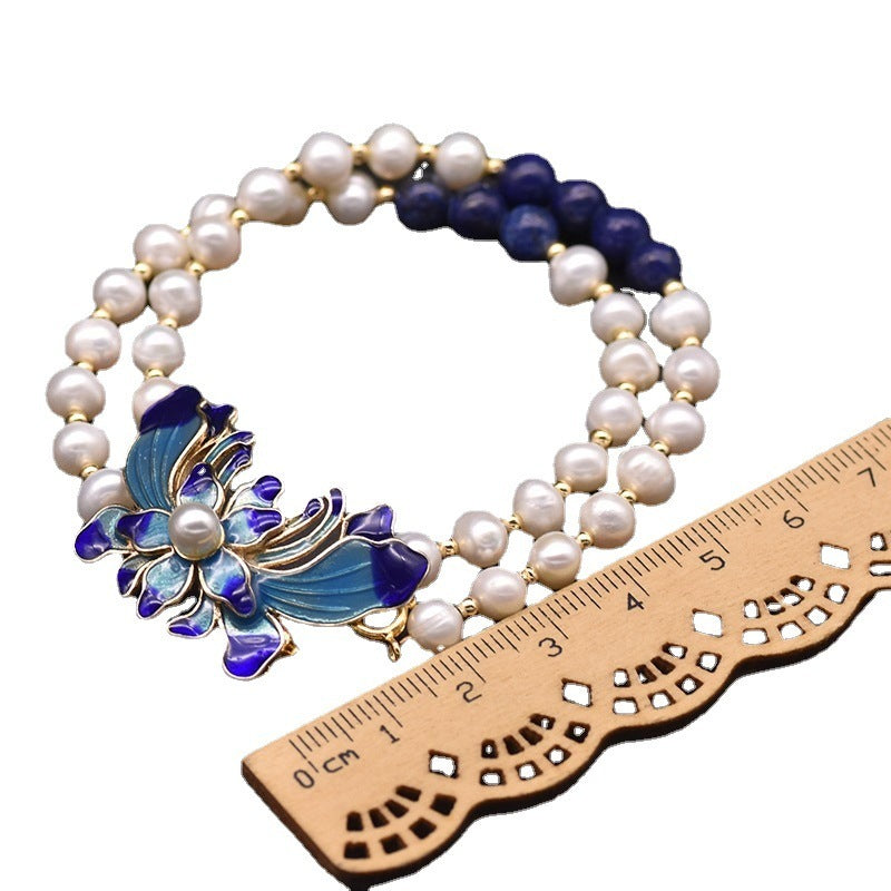 Natural Freshwater Pearl Multi-Layer Set Bracelet