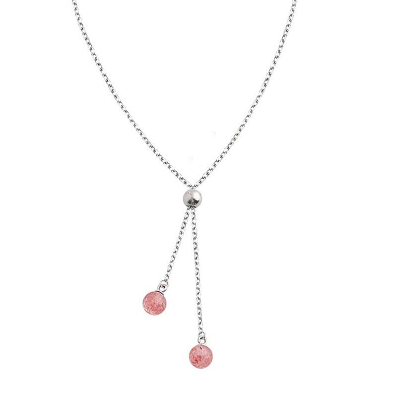 Strawberry Crystal Necklace