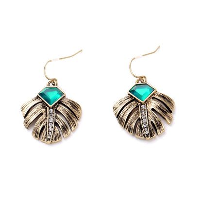 Luxury leaf ladies earrings
