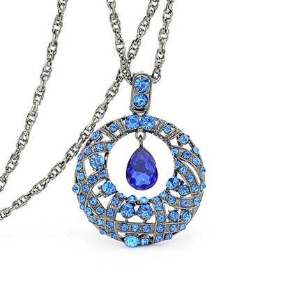 Simple And Fashionable Crystal Pendant Decorative Necklace