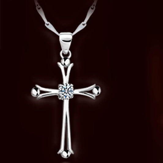 Silver Serenity Crucifix