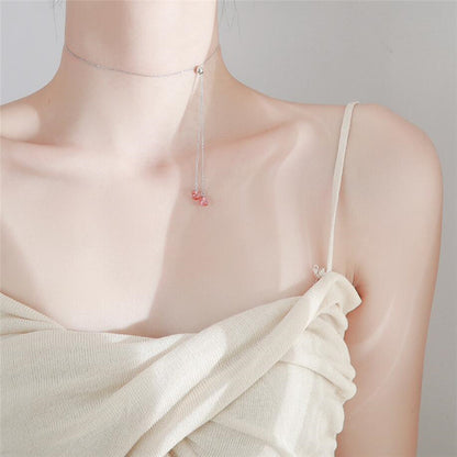 Strawberry Crystal Necklace