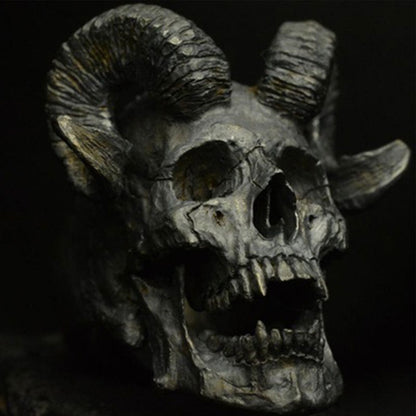 Yggdrasil Horned Skull Ring