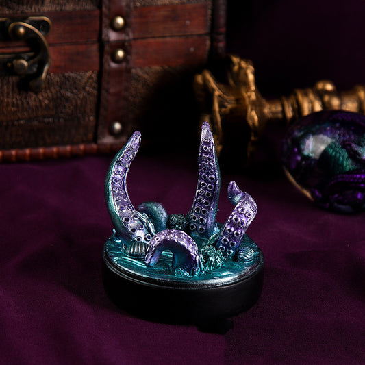 Lava Dragon Transparent Resin Octopus Ornament