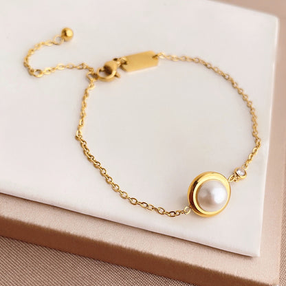 Japanese And Korean Simplicity Lucky Pearl Bracelet