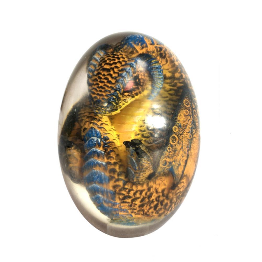 LED Lava Dragon Egg Ornamental Decor Dinosaur Egg Statue Resin Dragon Egg Crystal Minerale Gemstone Reiki Home Decor