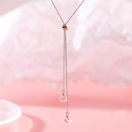 Strawberry Crystal Necklace