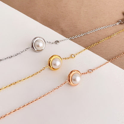 Japanese And Korean Simplicity Lucky Pearl Bracelet