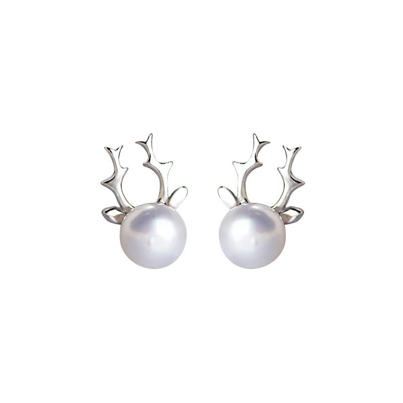 S925 Silver  Pearl Earrings Jewelry
