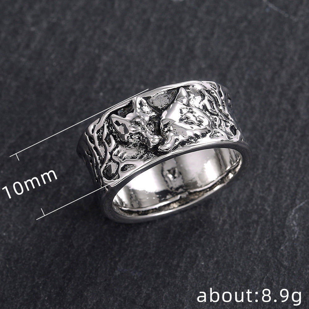 Runic Wolf Ring