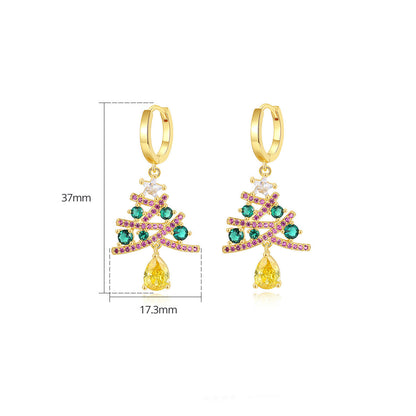 Glittering Pine Earrings