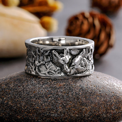 Runic Wolf Ring