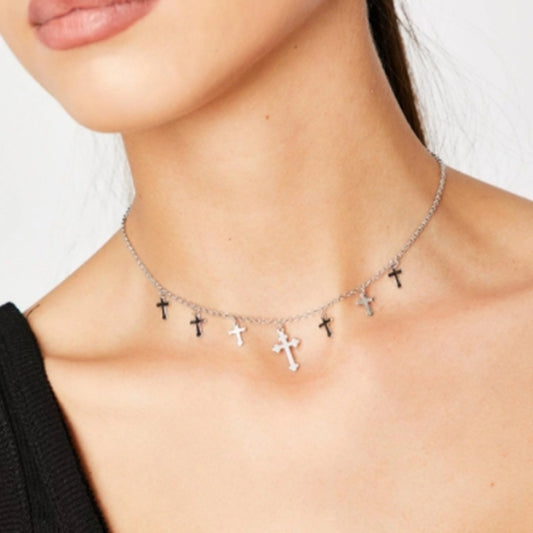 Cross Necklace Female Simple Jesus Cross Necklace