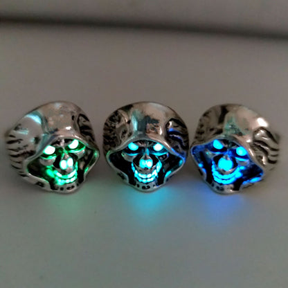 Runic Light Skull Ring