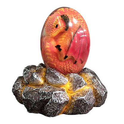 LED Lava Dragon Egg Ornamental Decor Dinosaur Egg Statue Resin Dragon Egg Crystal Minerale Gemstone Reiki Home Decor