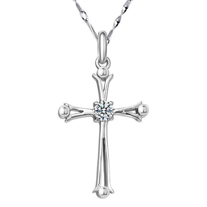 Silver Serenity Crucifix