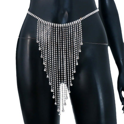 Crystal Tassels Waist Chain