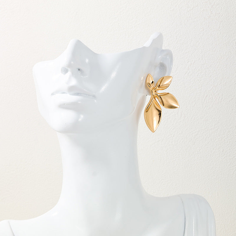 Irregular Metal Flower Women's Earrings