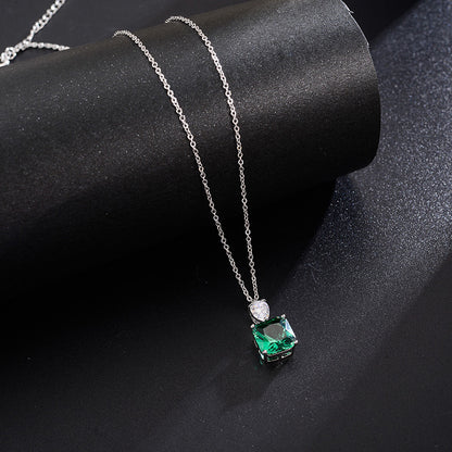Green Crystal Personality Retro Hollow Women's Jewelry