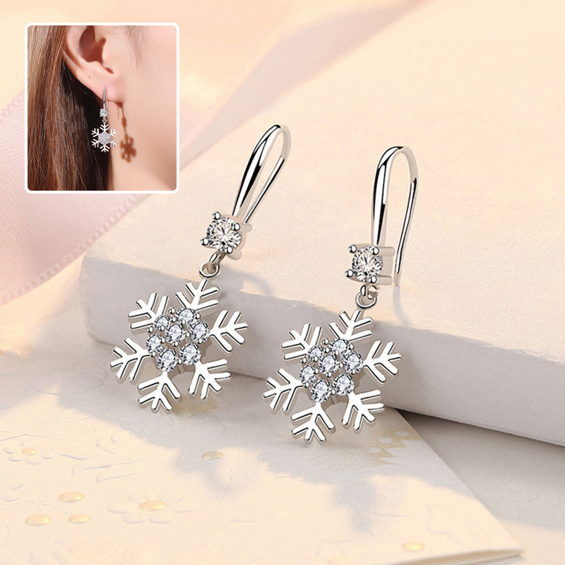 Snowfall Luxe Hoops