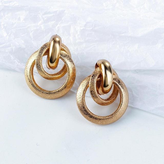 Fashion Gold Color Earrings For Women