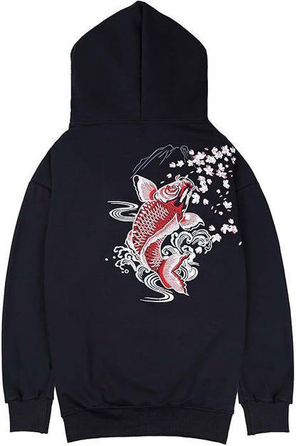 Sweater Men's Dragon Printed Heavy Pattern Hoodie