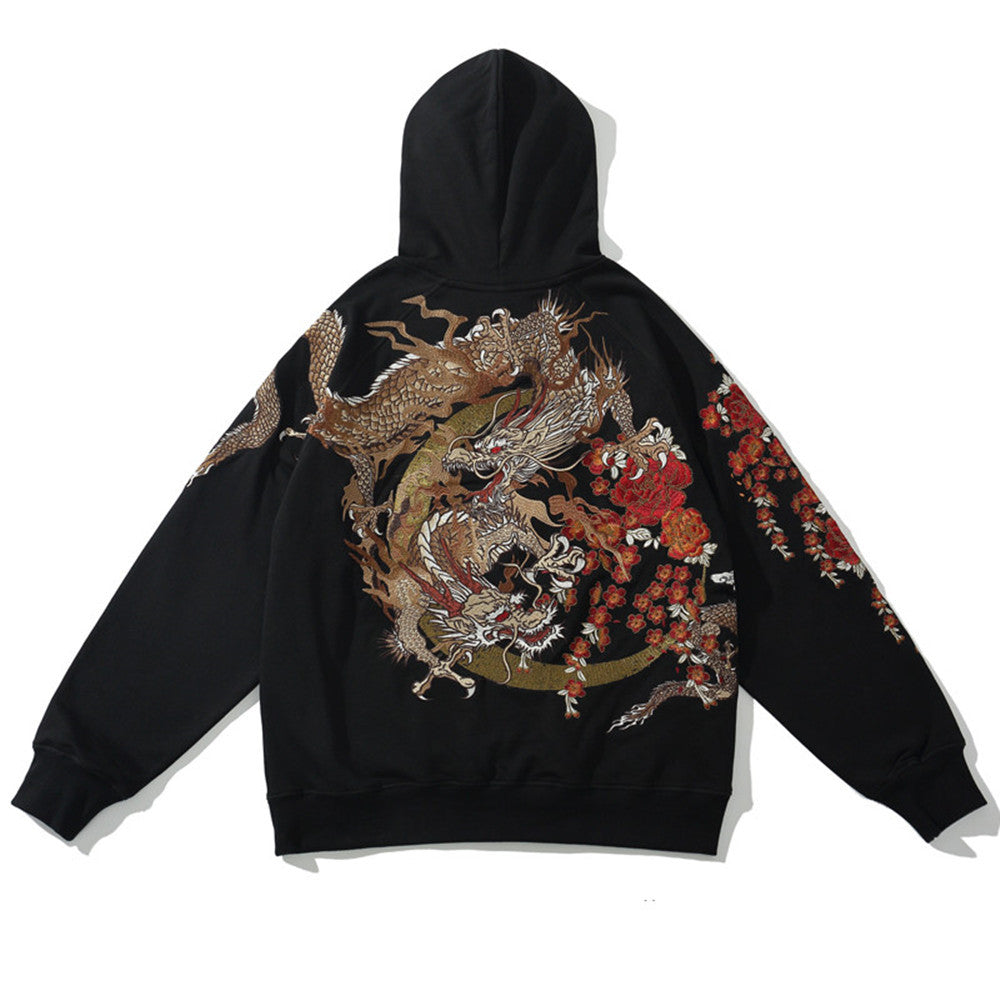 Heavy Industry Embroidered Hoodie Men's Dragon