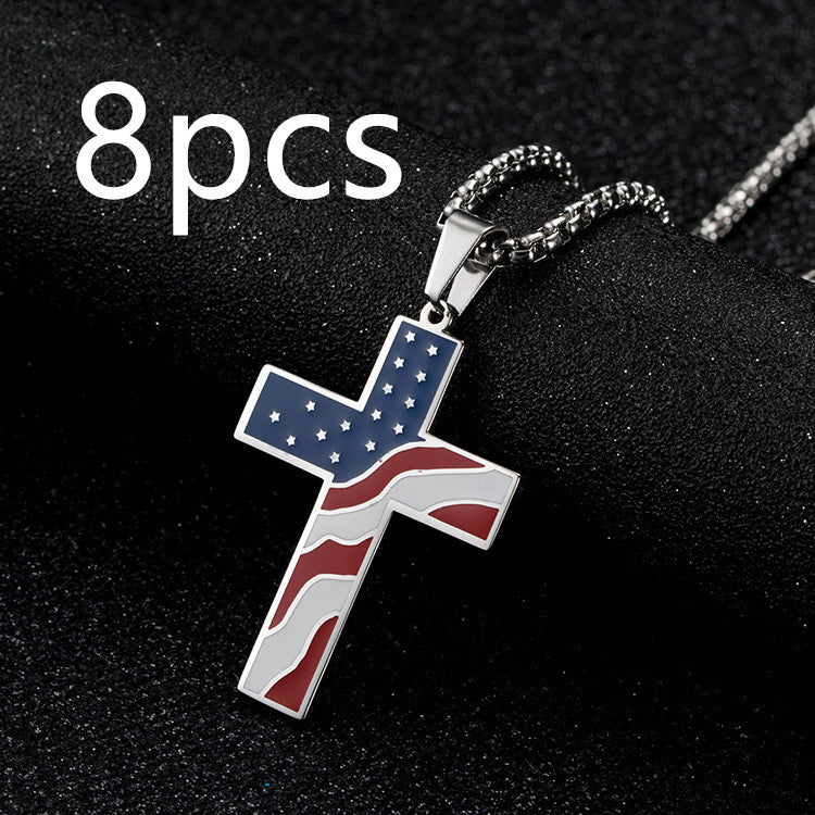 Stars and Stripes Crucifix