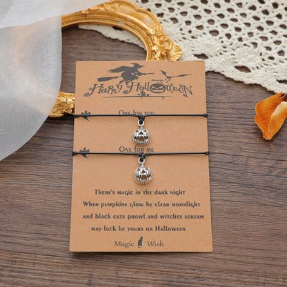 Pumpkin Head Funny Halloween Bracelet