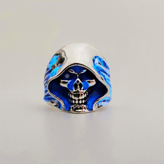 Runic Light Skull Ring